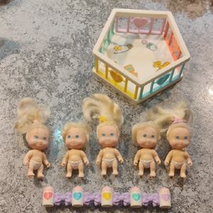 Charming Baby Doll Set with Colorful Playpen